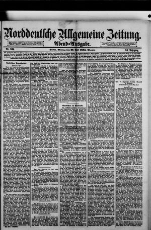 Norddeutsche allgemeine Zeitung vom 27.07.1885