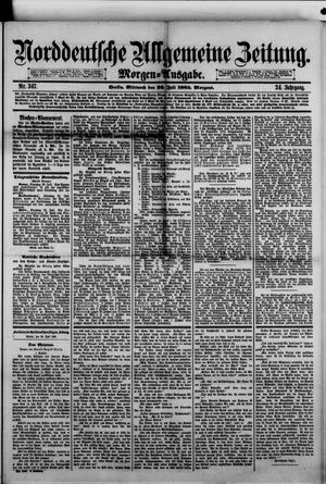 Norddeutsche allgemeine Zeitung on Jul 29, 1885