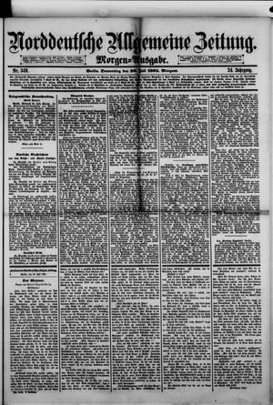 Norddeutsche allgemeine Zeitung vom 30.07.1885