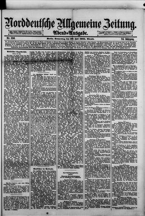 Norddeutsche allgemeine Zeitung vom 30.07.1885