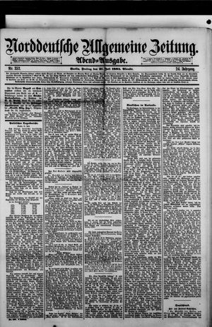 Norddeutsche allgemeine Zeitung vom 31.07.1885