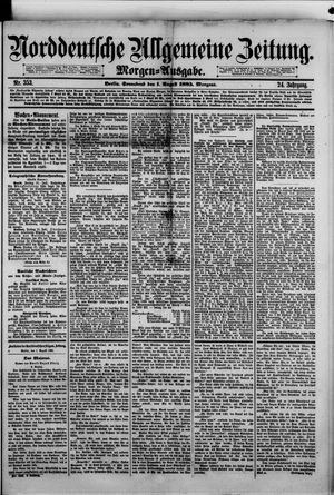 Norddeutsche allgemeine Zeitung vom 01.08.1885