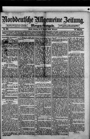 Norddeutsche allgemeine Zeitung on Aug 2, 1885