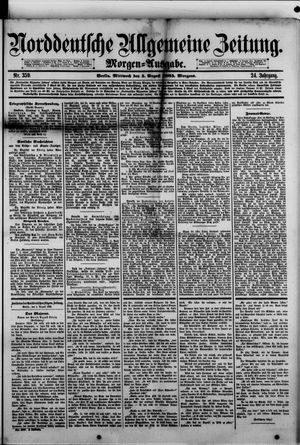 Norddeutsche allgemeine Zeitung vom 05.08.1885