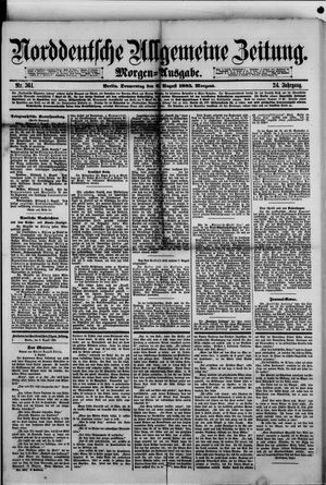 Norddeutsche allgemeine Zeitung vom 06.08.1885