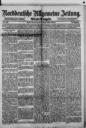 Norddeutsche allgemeine Zeitung on Aug 6, 1885