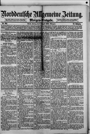 Norddeutsche allgemeine Zeitung vom 07.08.1885
