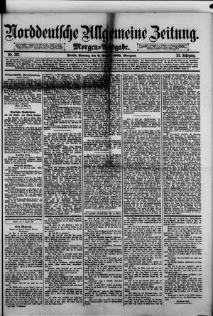 Norddeutsche allgemeine Zeitung on Aug 9, 1885