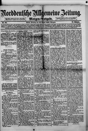 Norddeutsche allgemeine Zeitung vom 18.08.1885