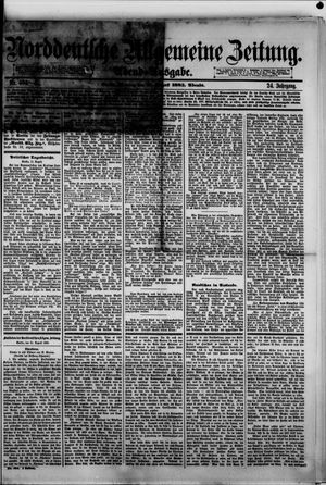 Norddeutsche allgemeine Zeitung vom 31.08.1885