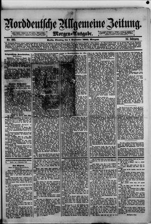 Norddeutsche allgemeine Zeitung on Sep 1, 1885