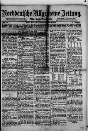 Norddeutsche allgemeine Zeitung vom 06.09.1885