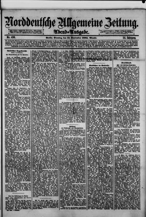 Norddeutsche allgemeine Zeitung vom 15.09.1885