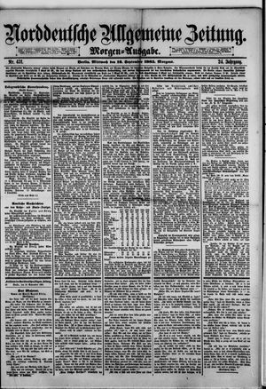 Norddeutsche allgemeine Zeitung vom 16.09.1885