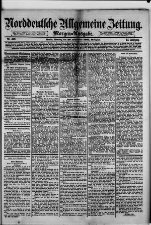 Norddeutsche allgemeine Zeitung vom 20.09.1885