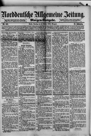Norddeutsche allgemeine Zeitung vom 06.10.1885