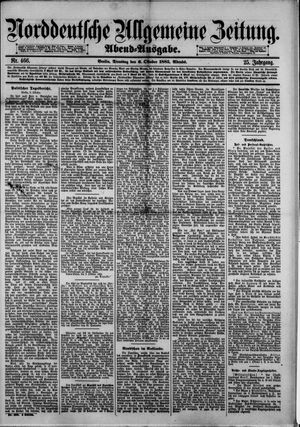Norddeutsche allgemeine Zeitung vom 06.10.1885