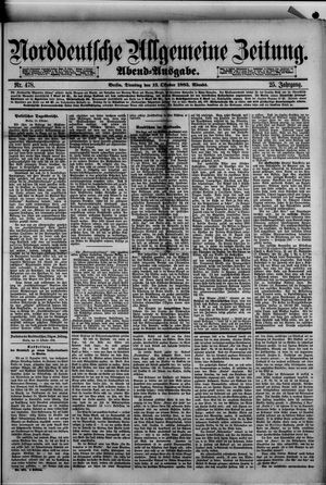 Norddeutsche allgemeine Zeitung vom 13.10.1885