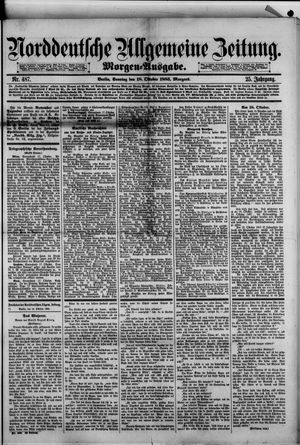 Norddeutsche allgemeine Zeitung vom 18.10.1885