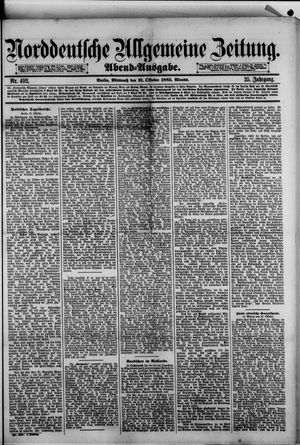 Norddeutsche allgemeine Zeitung vom 21.10.1885
