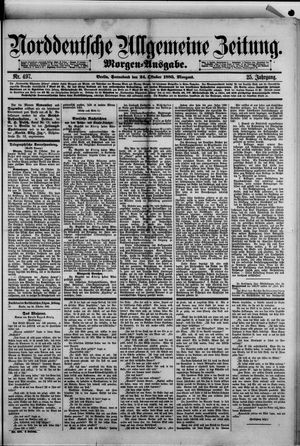 Norddeutsche allgemeine Zeitung vom 24.10.1885