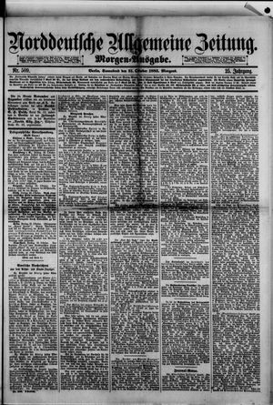 Norddeutsche allgemeine Zeitung vom 31.10.1885