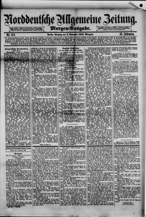 Norddeutsche allgemeine Zeitung vom 03.11.1885