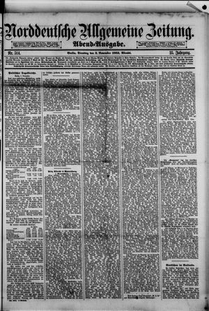 Norddeutsche allgemeine Zeitung vom 03.11.1885