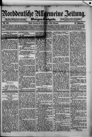 Norddeutsche allgemeine Zeitung vom 10.11.1885