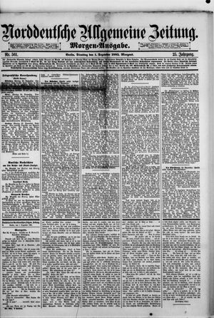 Norddeutsche allgemeine Zeitung vom 01.12.1885