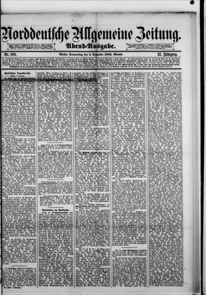 Norddeutsche allgemeine Zeitung vom 03.12.1885