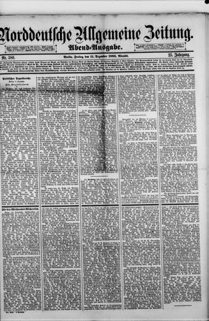 Norddeutsche allgemeine Zeitung on Dec 11, 1885