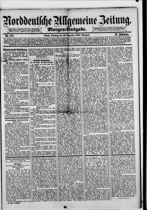 Norddeutsche allgemeine Zeitung vom 22.12.1885