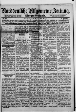 Norddeutsche allgemeine Zeitung vom 25.12.1885