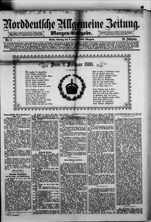 Norddeutsche allgemeine Zeitung vom 03.01.1886