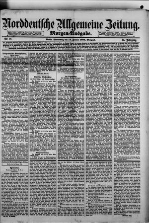 Norddeutsche allgemeine Zeitung vom 14.01.1886