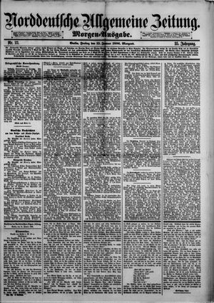 Norddeutsche allgemeine Zeitung vom 15.01.1886