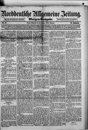 Norddeutsche allgemeine Zeitung on Jan 20, 1886