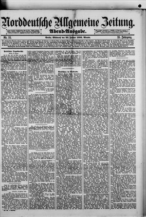 Norddeutsche allgemeine Zeitung on Jan 20, 1886