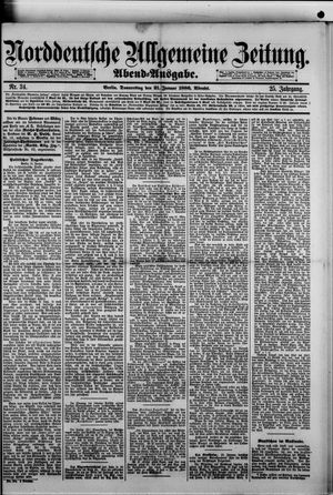 Norddeutsche allgemeine Zeitung vom 21.01.1886