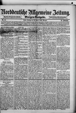 Norddeutsche allgemeine Zeitung vom 26.01.1886