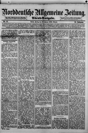 Norddeutsche allgemeine Zeitung vom 29.01.1886