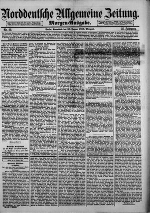Norddeutsche allgemeine Zeitung vom 30.01.1886