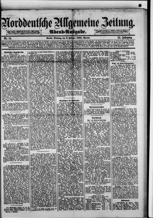 Norddeutsche allgemeine Zeitung vom 02.02.1886