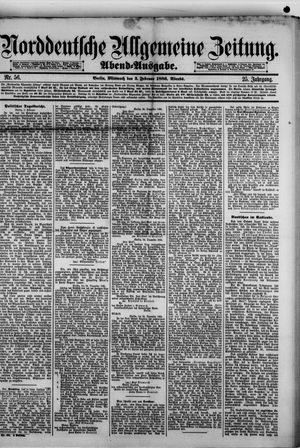Norddeutsche allgemeine Zeitung vom 03.02.1886