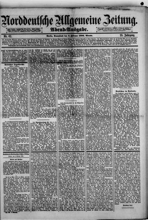 Norddeutsche allgemeine Zeitung vom 06.02.1886