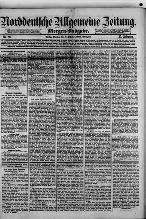 Norddeutsche allgemeine Zeitung vom 07.02.1886