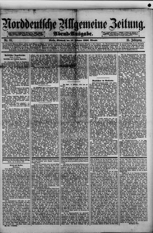 Norddeutsche allgemeine Zeitung on Feb 10, 1886