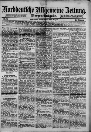 Norddeutsche allgemeine Zeitung vom 12.02.1886
