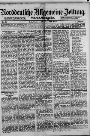 Norddeutsche allgemeine Zeitung on Feb 16, 1886